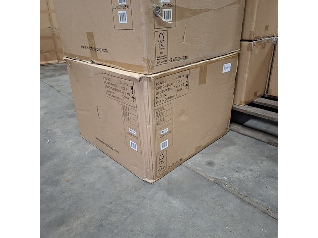 Salontafel set, actona, dice coffee table set, top paper travertine - afbeelding 7 van  8