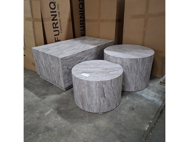 Salontafel set, actona, dice coffee table set - afbeelding 1 van  10