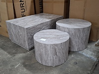 Salontafel set, actona, dice coffee table set - afbeelding 1 van  10