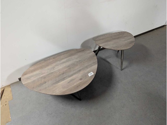 Salontafel set van 2. 90 x 60cm en 60 x 40cm - afbeelding 1 van  2