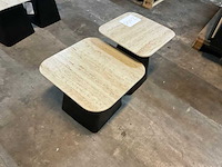 Salontafel set van 2, housecraft living, baru travetin-look - afbeelding 2 van  9