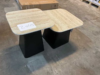 Salontafel set van 2, housecraft living, baru travetin-look - afbeelding 3 van  9
