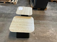 Salontafel set van 2, housecraft living, baru travetin-look - afbeelding 4 van  9