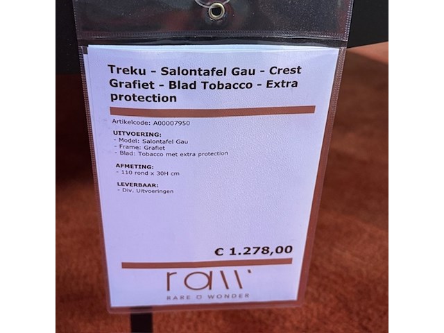 Salontafel treku, gau, rond - afbeelding 2 van  4