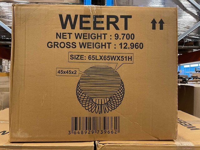 Salontafel vaals mangohout rond – 65×65×51 cm (2x) - afbeelding 1 van  1