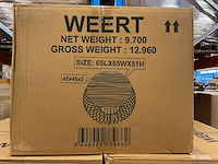 Salontafel vaals mangohout rond – 65×65×51 cm (2x) - afbeelding 1 van  1