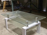 Salontafel v.v. glazen blad - afbeelding 1 van  1