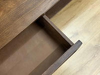 Salontafel, walnoot, mangohout + rattan - afbeelding 2 van  4