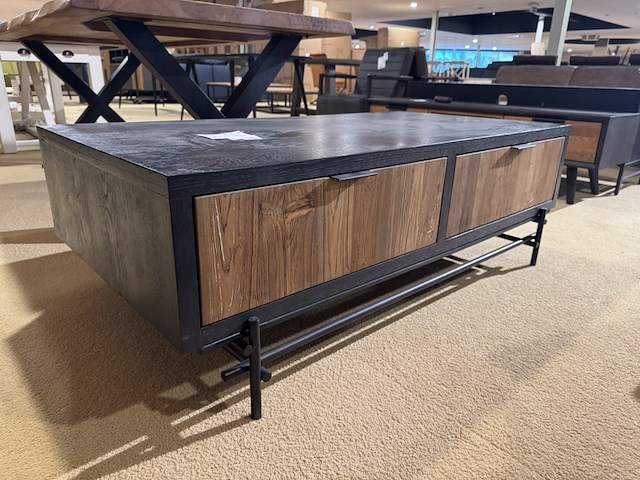 Salontafel, zwart + bruin - afbeelding 1 van  5