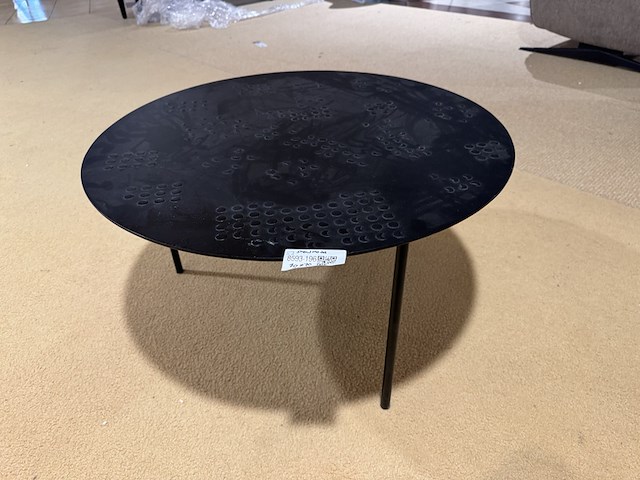 Salontafel, zwart metaal - afbeelding 1 van  3