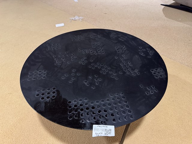 Salontafel, zwart metaal - afbeelding 2 van  3