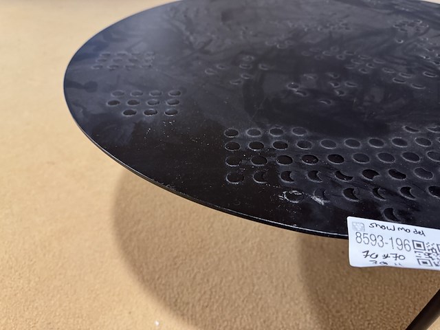 Salontafel, zwart metaal - afbeelding 3 van  3