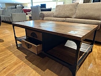 Salontafel, zwart onderstel, bruin - afbeelding 2 van  5