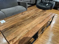 Salontafel, zwart onderstel, bruin - afbeelding 4 van  5