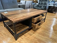 Salontafel, zwart onderstel, bruin - afbeelding 5 van  5