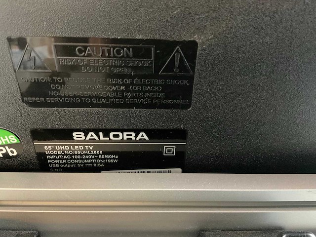 Salora 65uhl2800 televisie - afbeelding 6 van  10