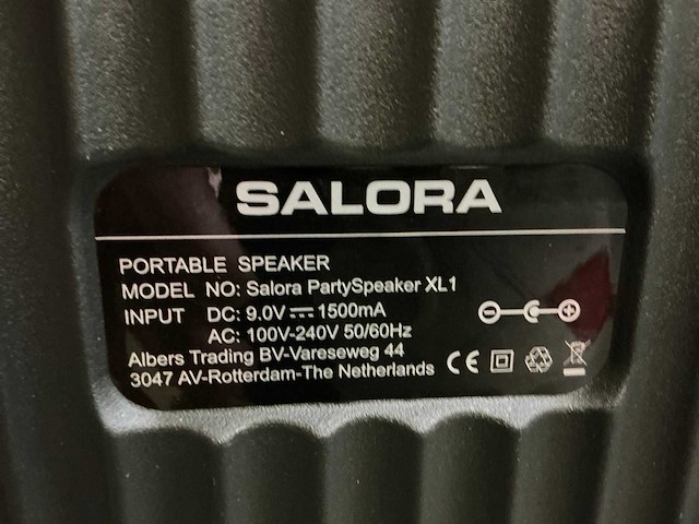 Salora partyspeaker xl1 luidspreker - afbeelding 8 van  8