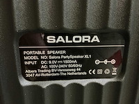 Salora partyspeaker xl1 luidspreker - afbeelding 8 van  8