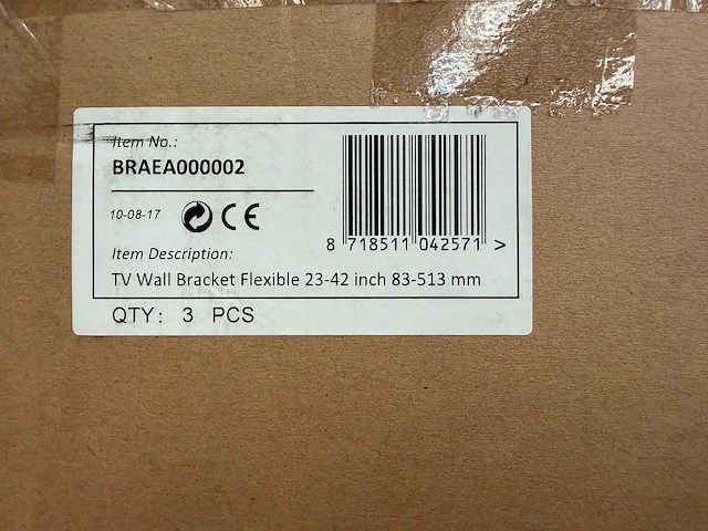 Sam creative - braea000002 - tv wandbeugel 23-42" flexibel (42x) - afbeelding 3 van  5