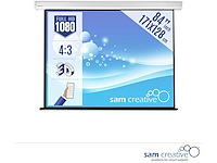 Sam creative - pshmy263148 - projectiescherm elektrisch 4:3 84" 171x128 cm (2x) - afbeelding 1 van  2