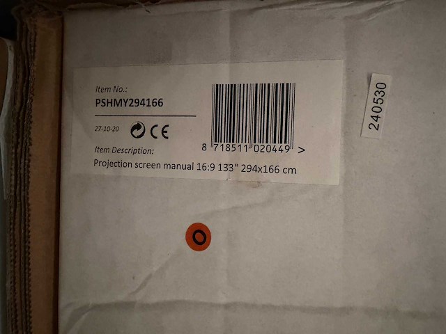 Sam creative - pshmy294166 - projectiescherm 16:9 133" 294x166 cm (3x) - afbeelding 2 van  2