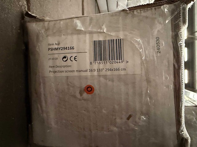 Sam creative - pshmy294166 - projectiescherm 16:9 133" 294x166 cm - afbeelding 2 van  2