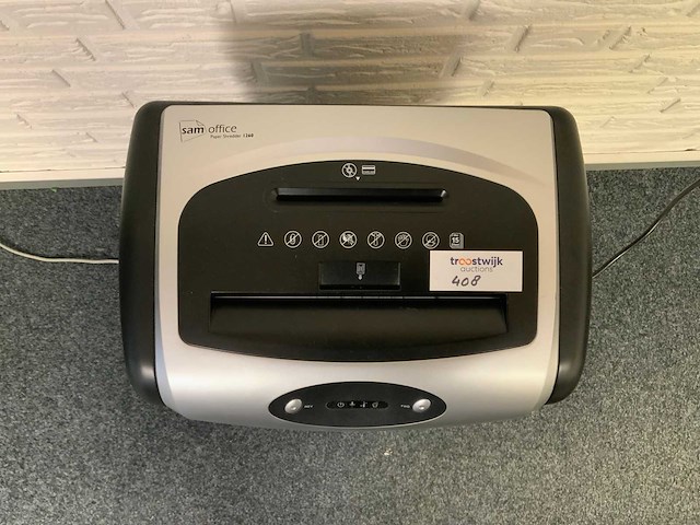 Sam office 1260 papiervernietiger - afbeelding 2 van  3
