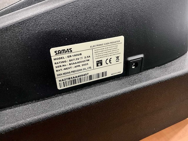 Sam4s er-180u kassa - afbeelding 6 van  6