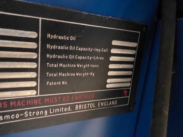 Samco - series 80 - hydraulische pers - afbeelding 12 van  16