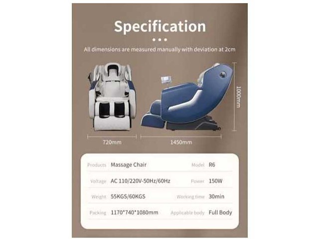 Samento - 2025 - r6 - massagestoel - afbeelding 5 van  12