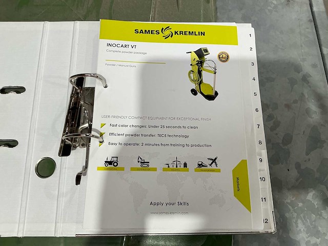 Sames sinicoat inocart vt poedercoating station - afbeelding 11 van  19