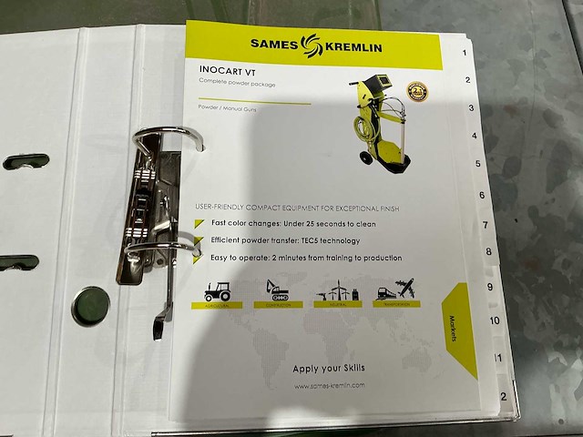 Sames sinicoat inocart vt poedercoating station - afbeelding 6 van  19