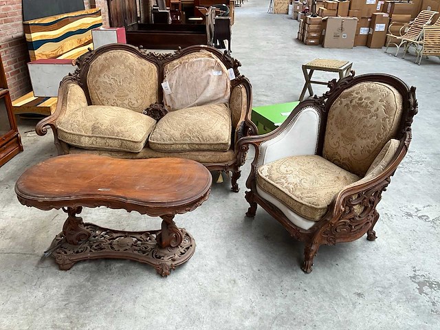 Sample bankstel met tafel - afbeelding 1 van  15