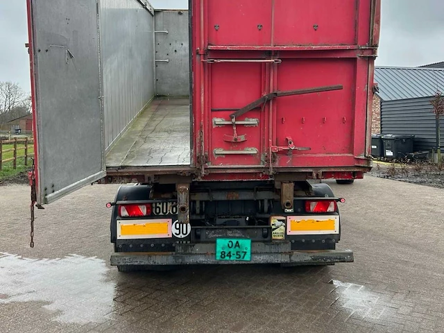 Samro 2-assige kipperaanhangwagen / containerchassis – 19.000 kg – hydraulische vastzethaken – franse registratie - afbeelding 4 van  15