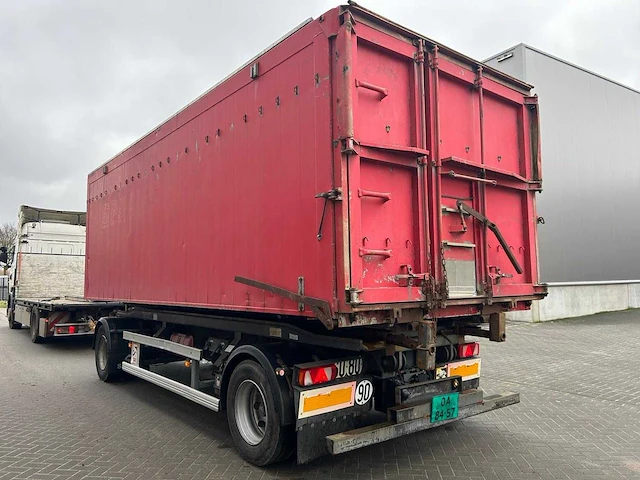 Samro 2-assige kipperaanhangwagen / containerchassis – 19.000 kg – hydraulische vastzethaken – franse registratie - afbeelding 11 van  15