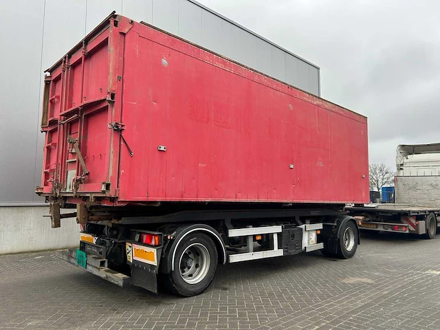 Samro 2-assige kipperaanhangwagen / containerchassis – 19.000 kg – hydraulische vastzethaken – franse registratie - afbeelding 13 van  15