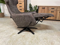 Samson draaibare leren relax fauteuil - afbeelding 2 van  11