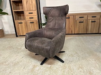 Samson draaibare leren relax fauteuil - afbeelding 4 van  11