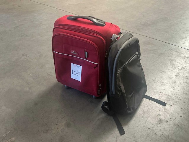 Samsonite reiskoffer en rugtas - afbeelding 1 van  4
