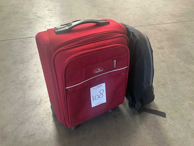 Samsonite reiskoffer en rugtas - afbeelding 2 van  4
