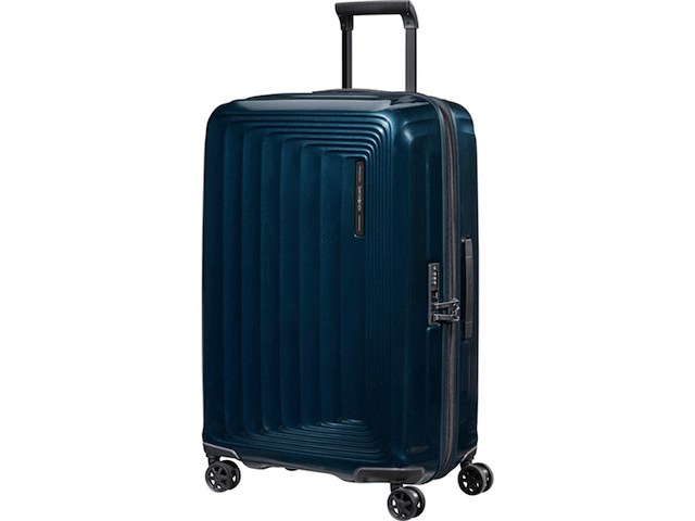 Samsonite reiskoffer nuon spinner 69/25 exp medium metallic dark blue - afbeelding 1 van  3