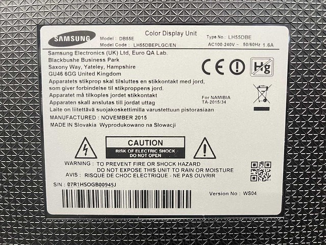 Samsung - 55" full hd monitor met voet - afbeelding 7 van  7