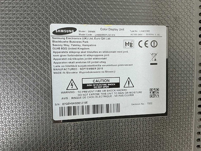 Samsung - dm40e - display monitor - afbeelding 2 van  2