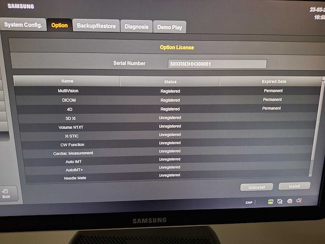Samsung - hs60 - ultrasound 3d/4d + cv1-8ad - 2016 - afbeelding 13 van  13