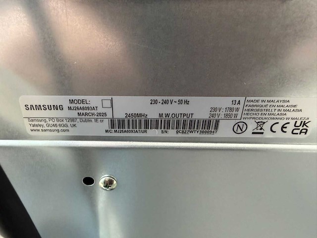 Samsung - mj26a6093at - magnetron - afbeelding 4 van  4