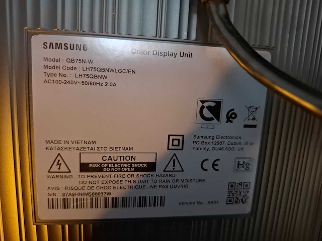 Samsung - qb75n-w - smartboard - afbeelding 2 van  11