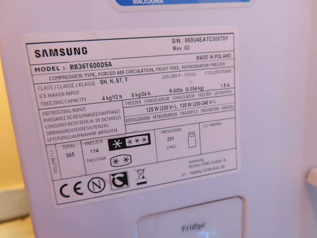 Samsung - rb36t600dsa - koelkast/vriescombinatie - afbeelding 5 van  5