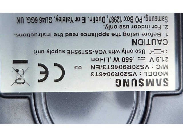 Samsung - vs20r9046t3 - steelstofzuiger - afbeelding 5 van  5