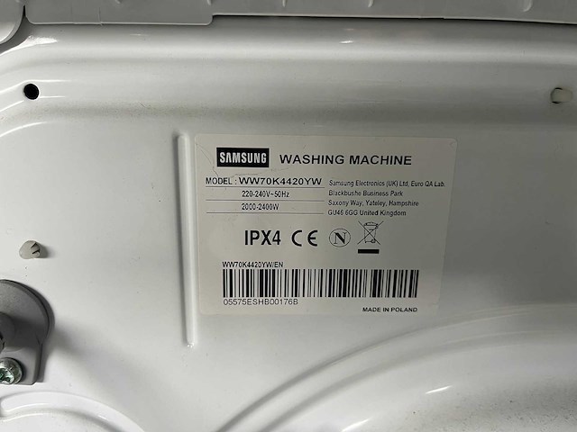 Samsung - ww70k4420yw - washing machine - afbeelding 4 van  4