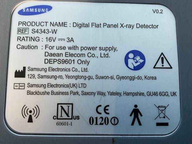 Samsung - x-ray flat panel detector - afbeelding 5 van  5